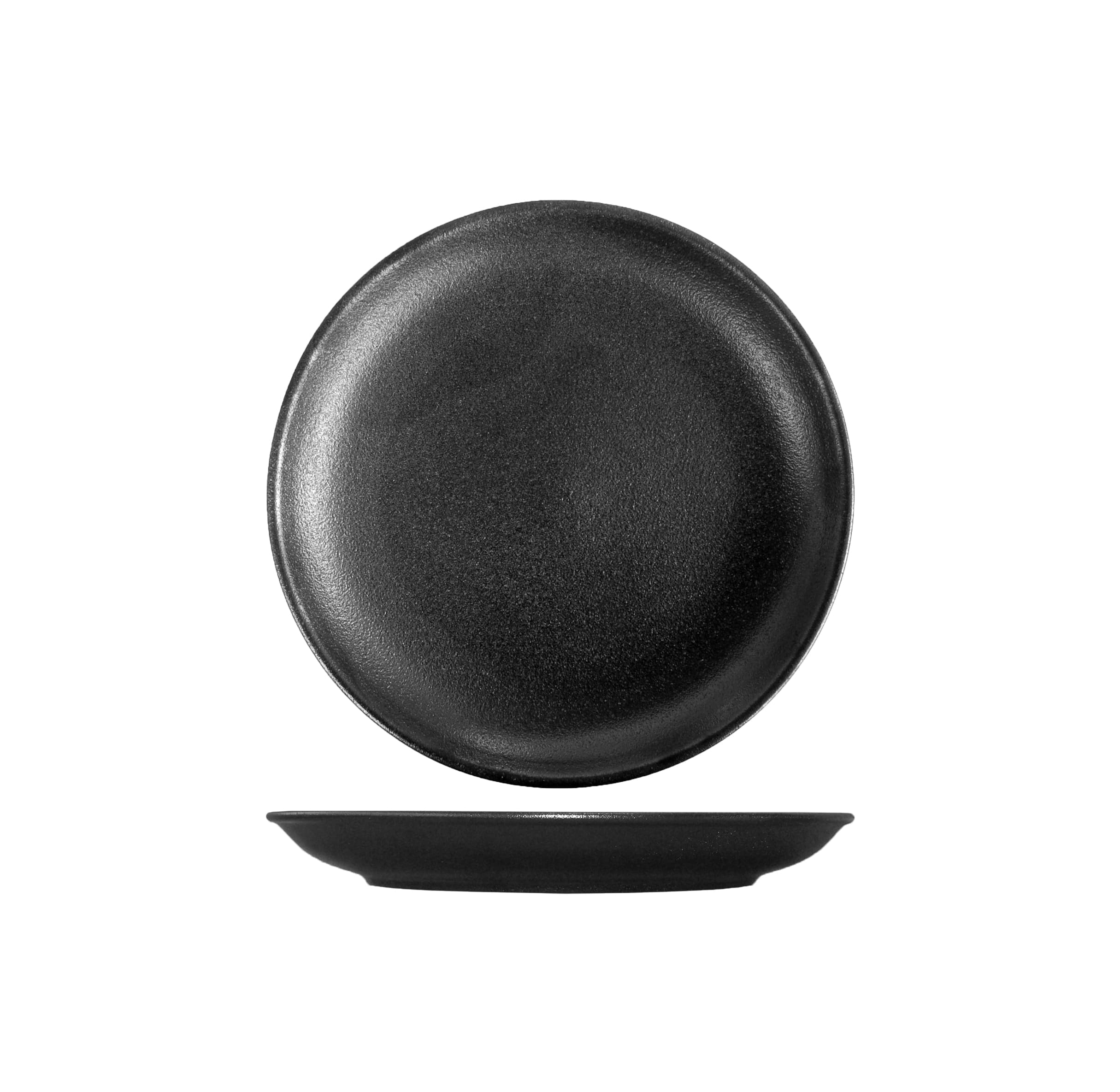 TEMPEST - BLACK - COUPE PLATE - 19.5CM (24)