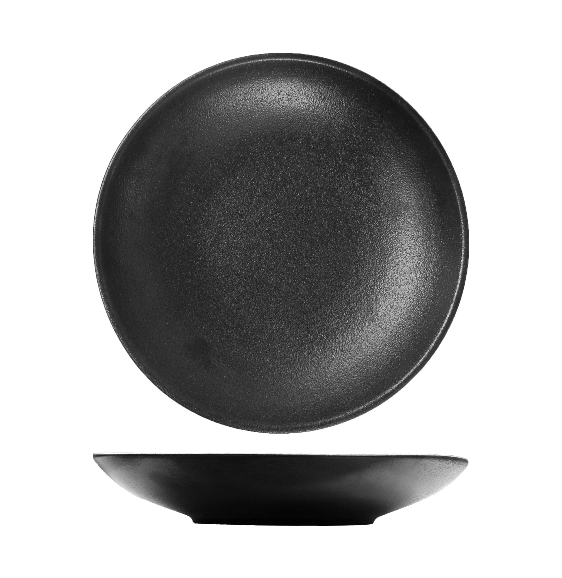 TEMPEST - BLACK - DEEP COUPE PLATE - 28CM (12)