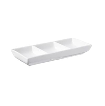 3 DIV. CONDIMENT DISH - 18CM (24)