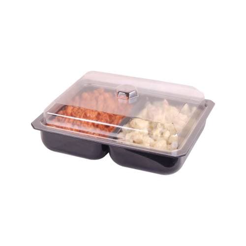 SALADWARE - DELI DISH - (2 DIVISION) 320 X 260 X 60MM