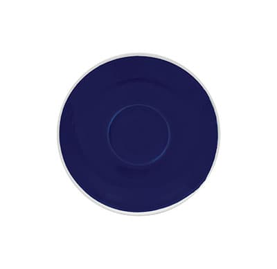 CAPPUCCINO SAUCER BLUE - 14.2CM (12)