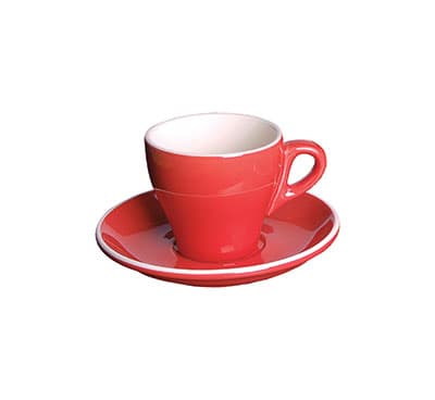 CAPPUCCINO SAUCER RED - 14.2CM (12)