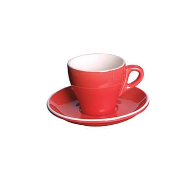 CAPPUCCINO CUP RED - 30CL (12)