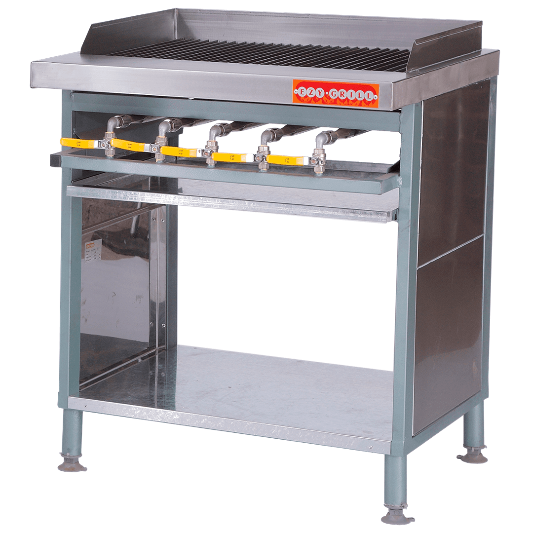 5 Burner floor model griller - 750 x 660 x 880 mm