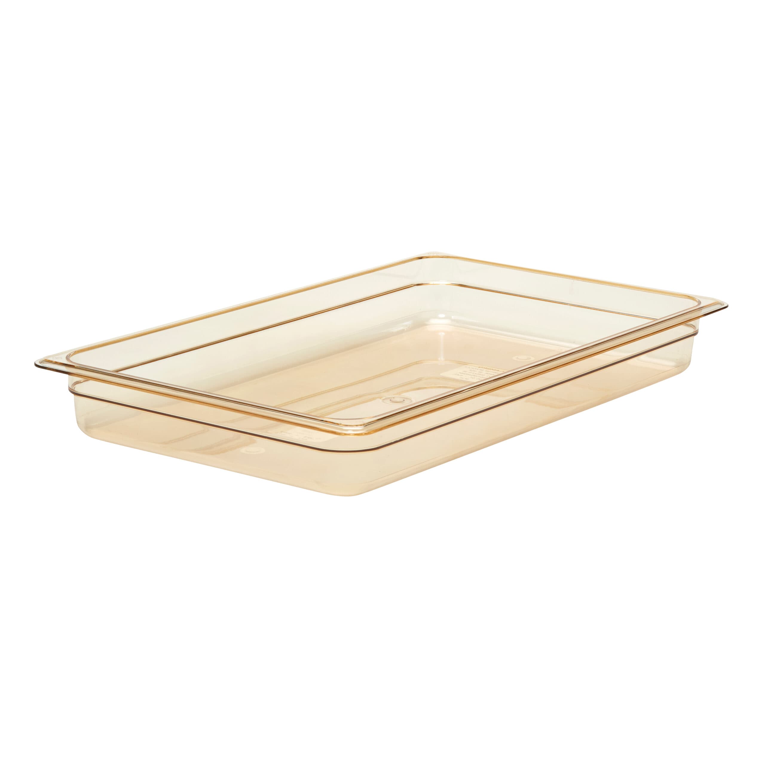HIGH HEAT 1/1 GN FOODPAN - AMBER - 65MM - FULL - 8.5LT
