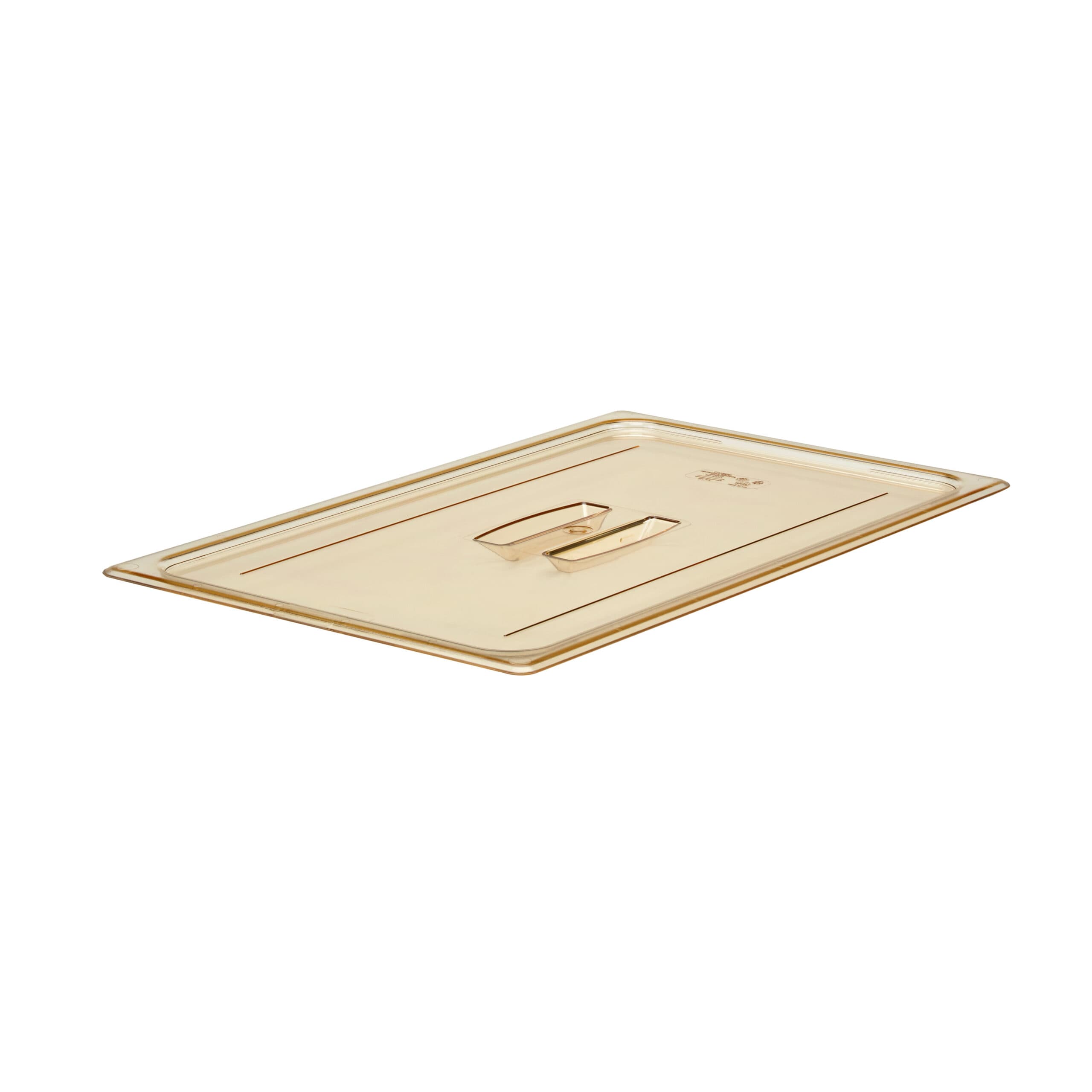 HIGH HEAT LID WITH HANDLE - AMBER FOR 1/1 HIGH HEAT PANS - FULL