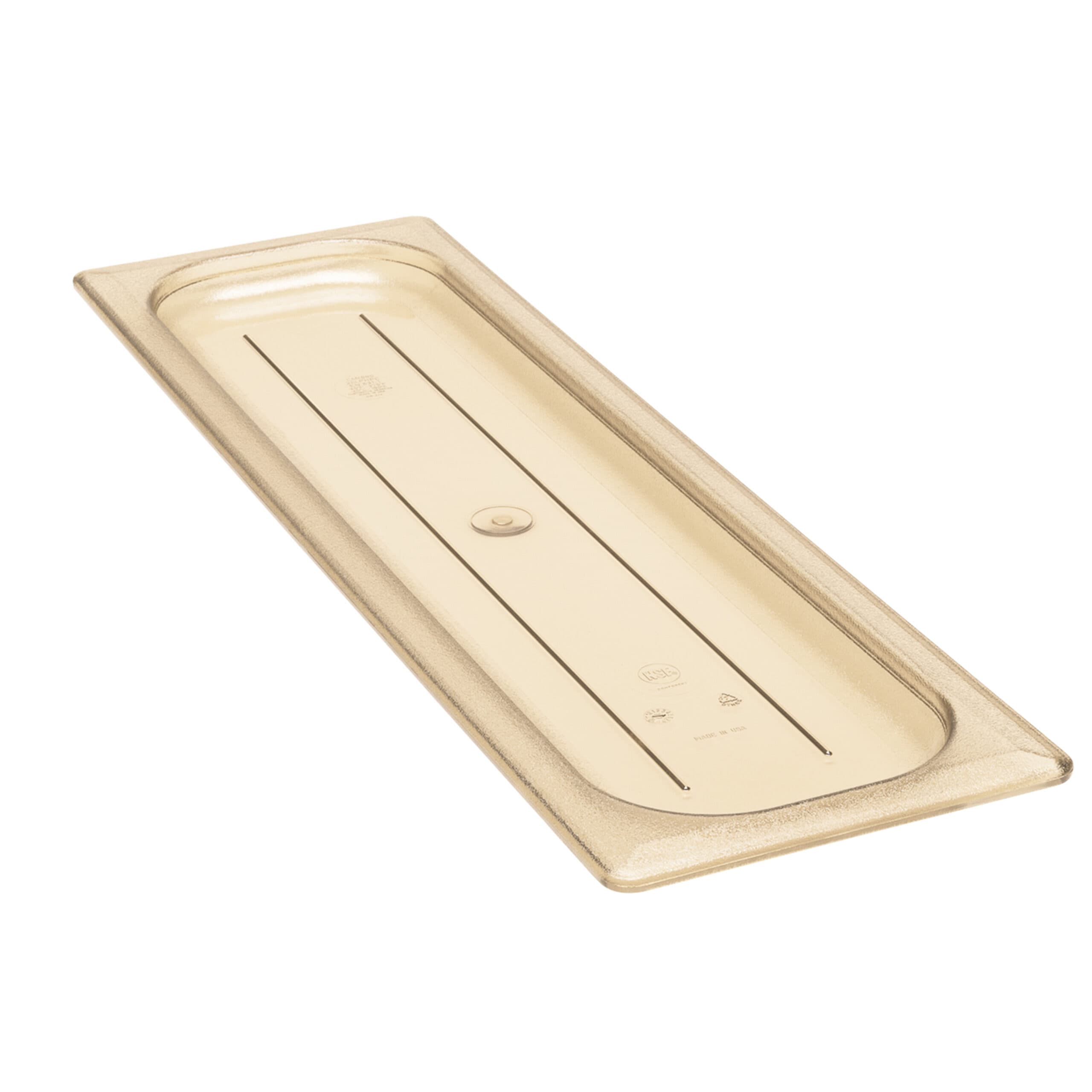HIGH HEAT LID - AMBER FOR 1/2 LONG HIGH HEAT PANS