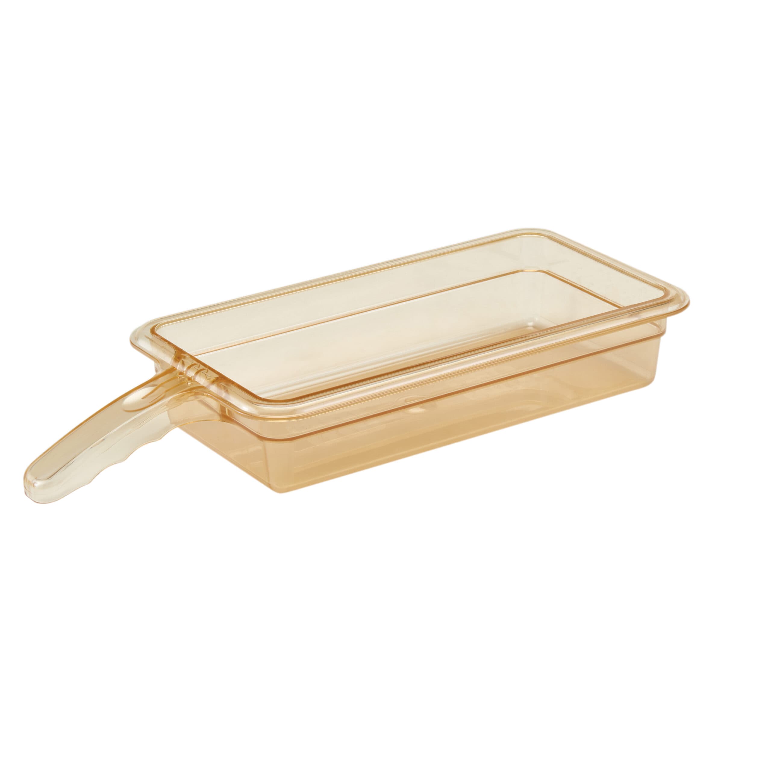 HIGH HEAT 1/3 GN PAN AMBER WITH SINGLE HANDLE - 65MM - 2.4LT