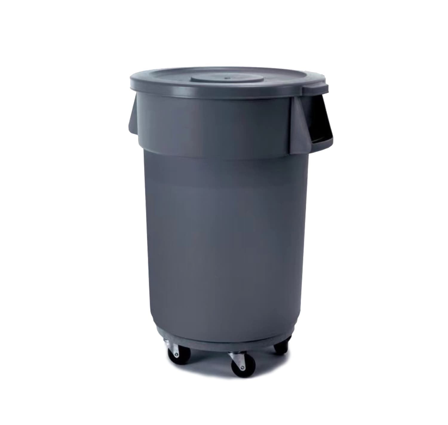 ROUND REFUSE BIN WITH FLAT LID 120LT 560 X 820MM