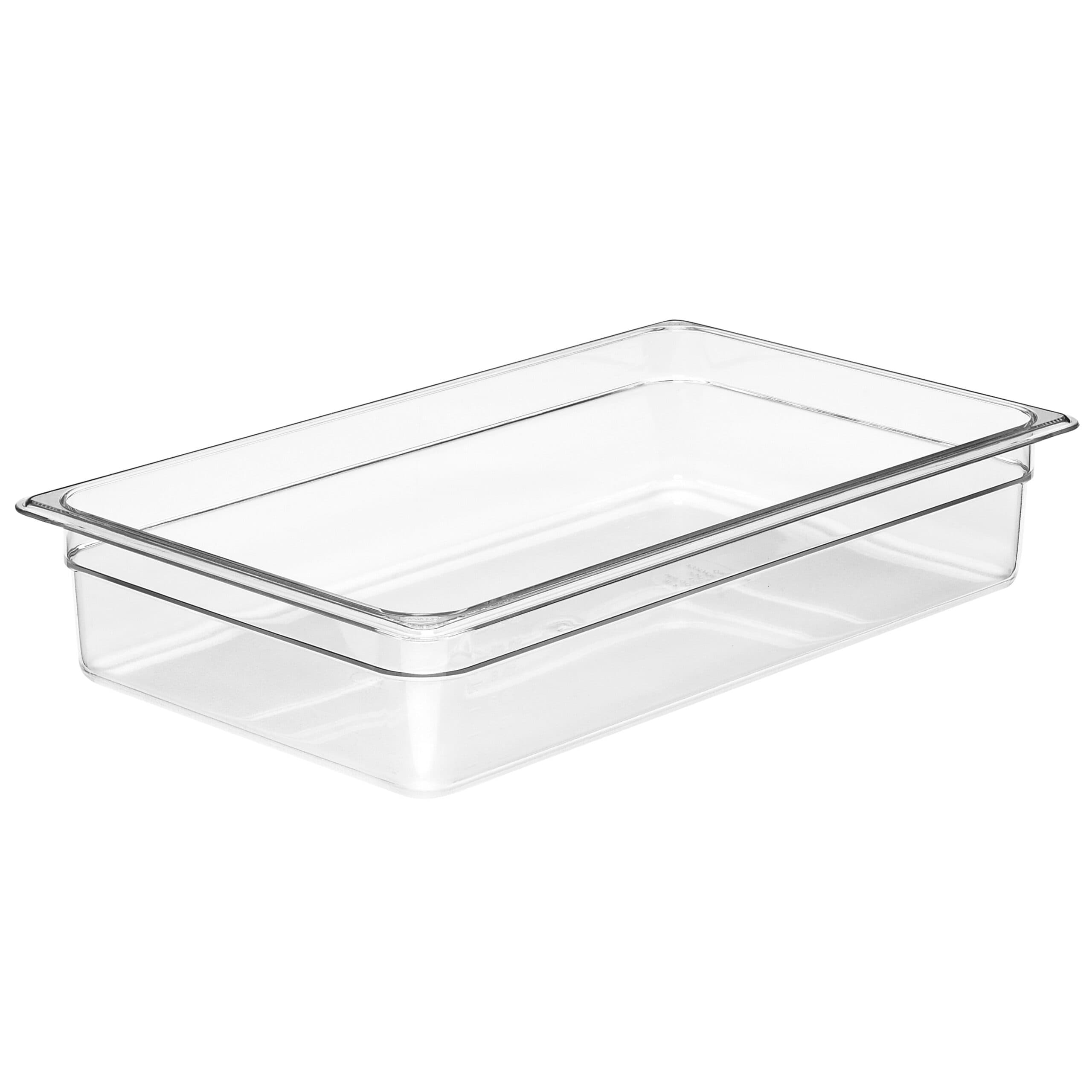 GN FOODPAN 1/1 POLYCARBONATE CLEAR - 100MM - FULL - 13LT