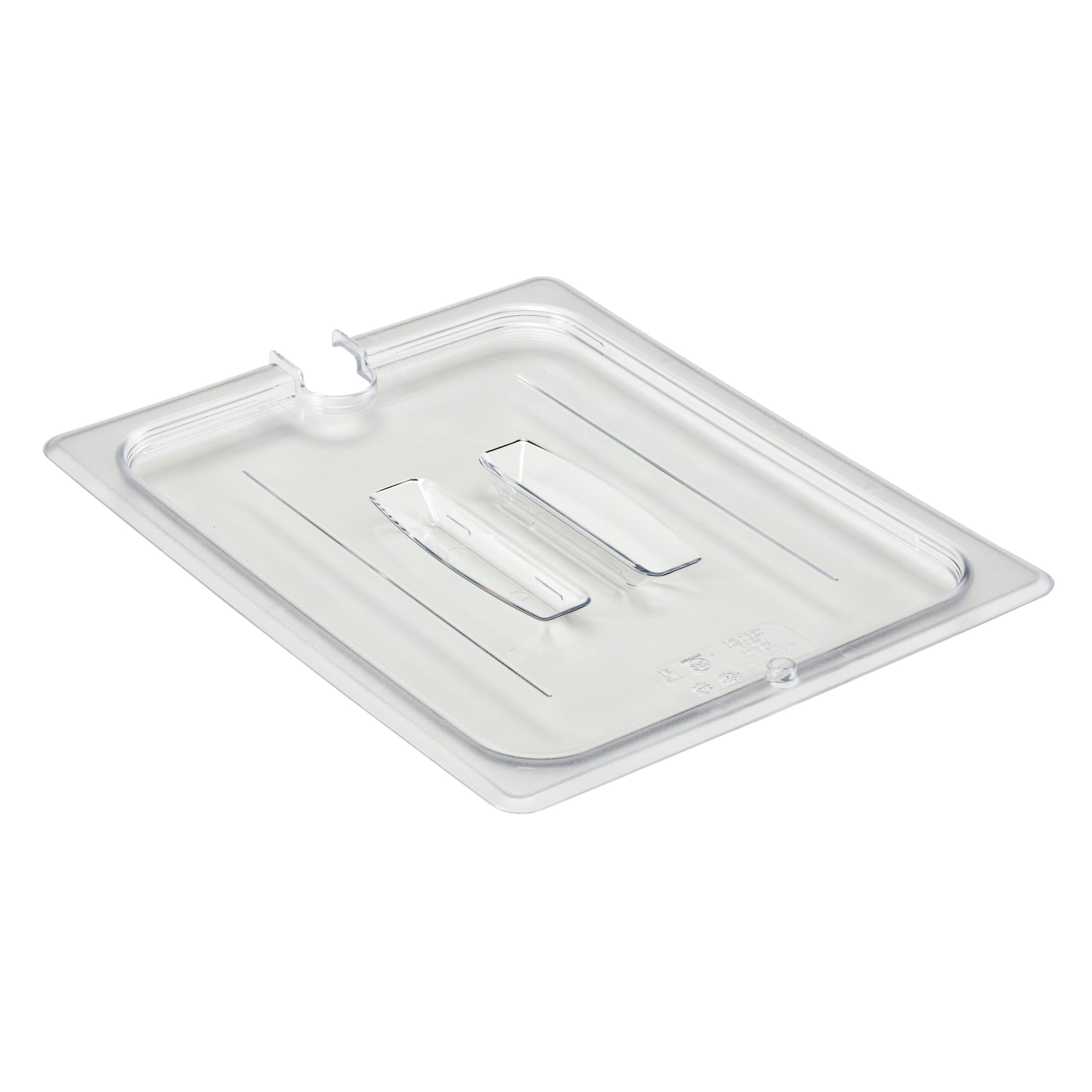 POLYCARBONATE CLEAR LID WITH NOTCH FOR 1/9 PANS