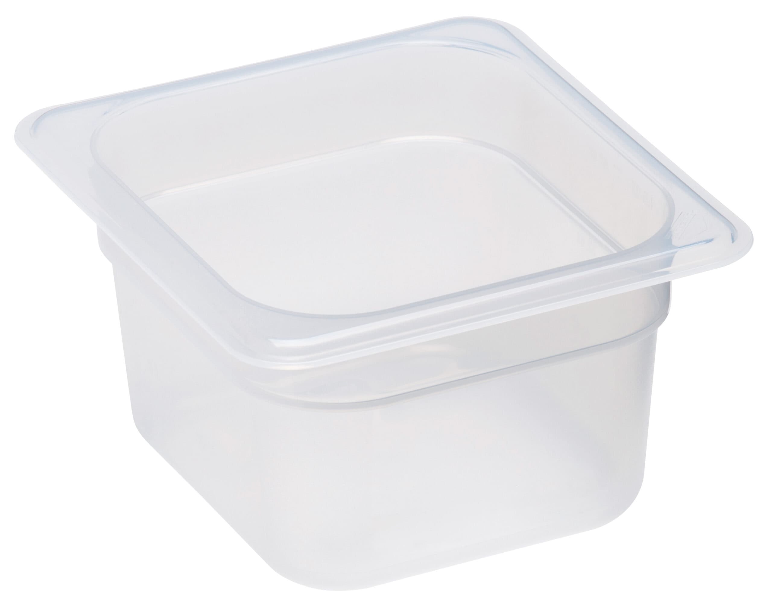 POLYPROPYLENE GN 1/6 FOODPAN TRANSLUSCENT - 100M - SIXTH - 1.5LT