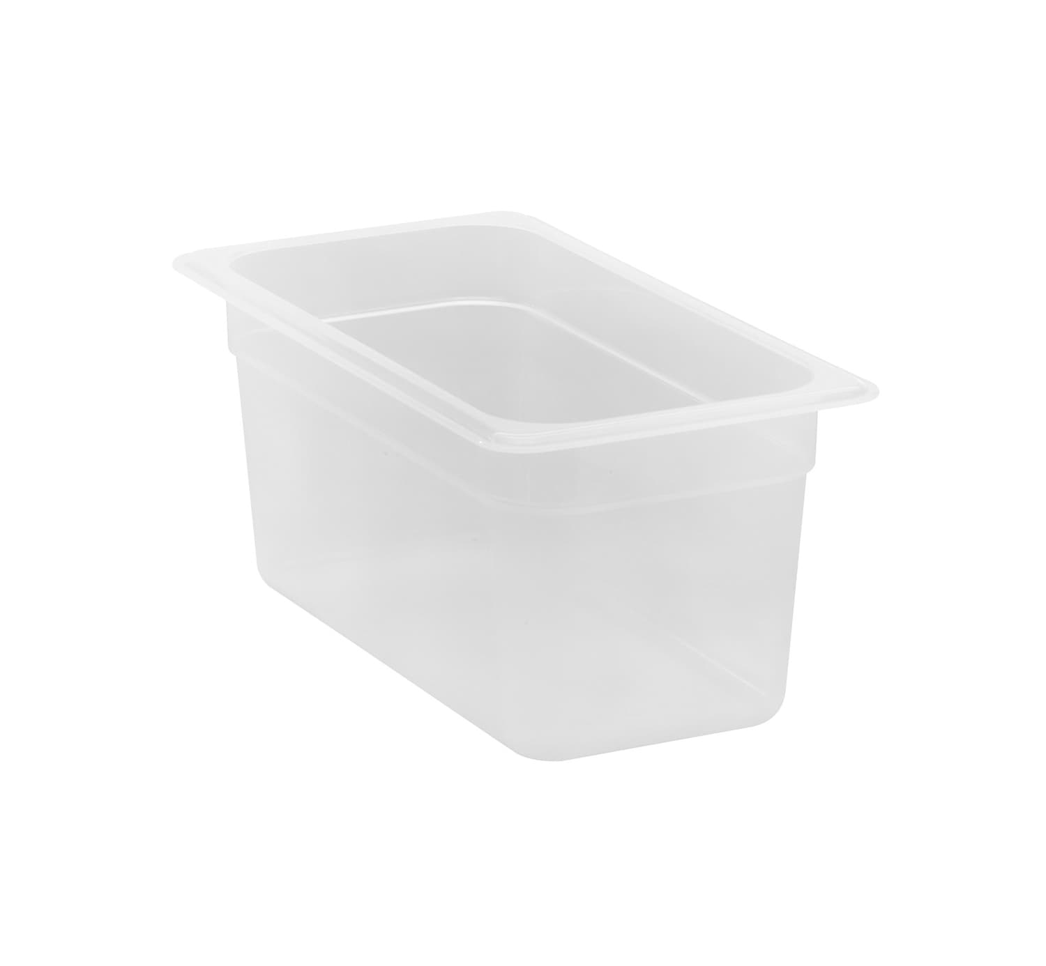 POLYPROPYLENE GN 1/3 FOODPAN TRANSLUSCENT - 150MM - THIRD - 5.3LT