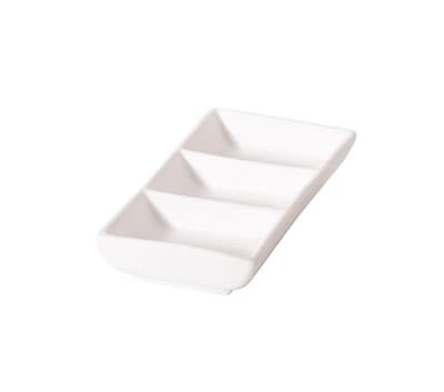 RECTANGLE 3 COMPT. DISH - 12CM (24)