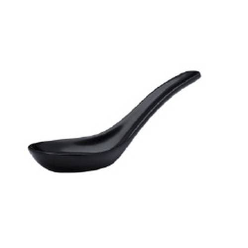 URBAN - BLACK SWIRL - CHINESE SPOON - 13CM (10)