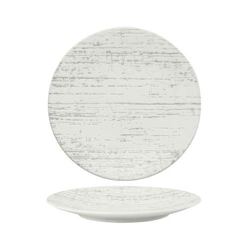 DRIZZLE – WHITE – ROUND PLATE – 16CM (12)