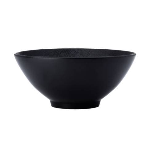 LEATHER - BLACK - SOUP / CEREAL / DESSERT V-BOWL - 15.5CM (12)