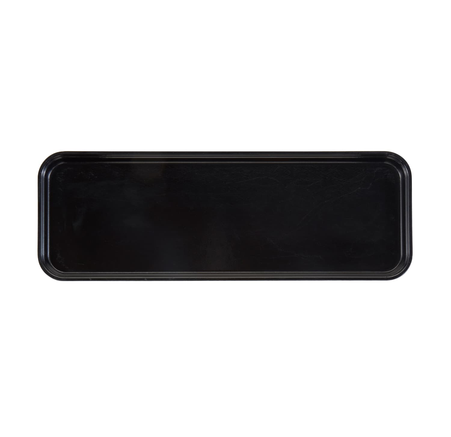 MARKET TRAY FIBERGLASS BLACK 22.5CM W 64.9CM L 2.5CM H