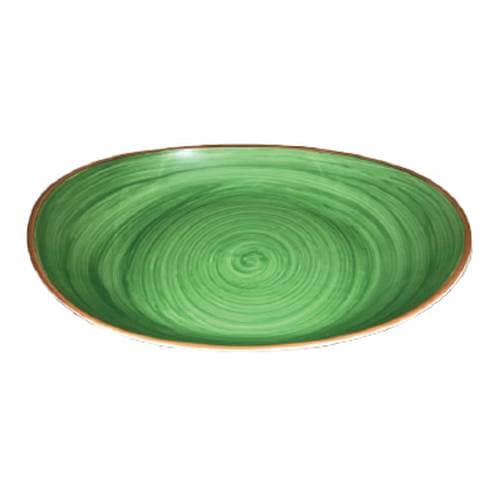 DEEP BUFFET OVAL BOWL GREEN – 36CM (1)