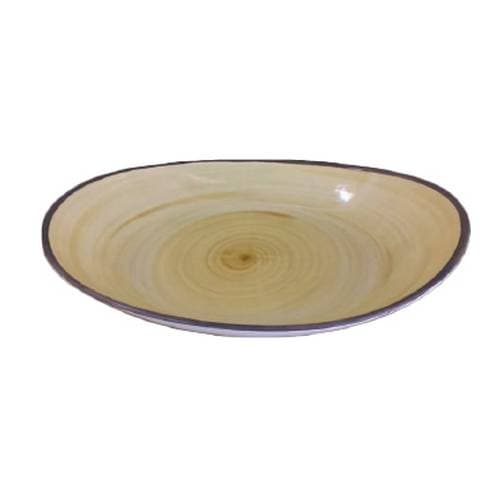 DEEP BUFFET OVAL BOWL OCHRE – 36CM (1)