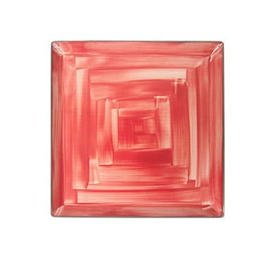 SQUARE PLATE RED – 32 X 32CM (1)