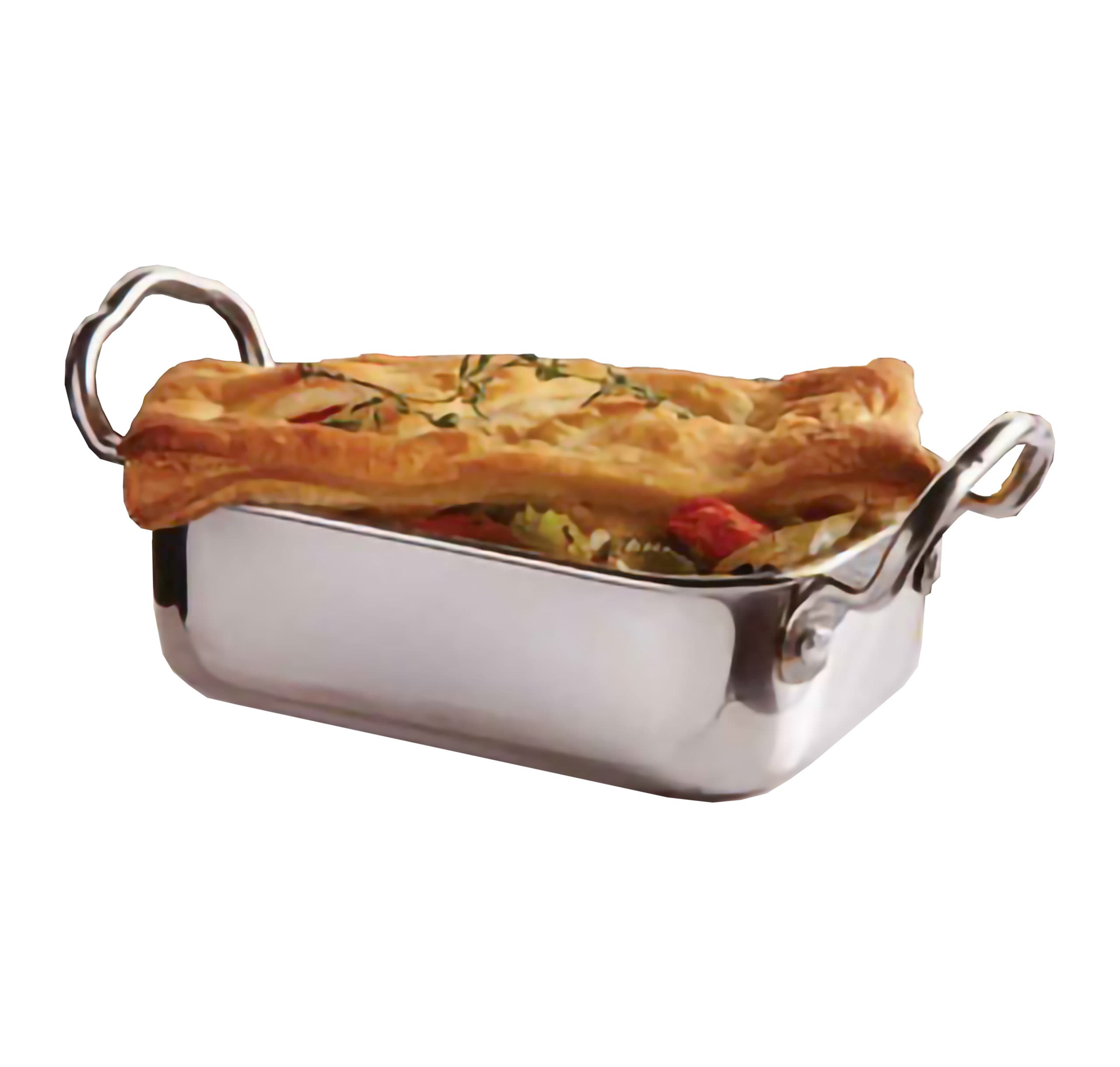 MINI S/STEEL SQUARE ROASTING PAN - 13.5CM