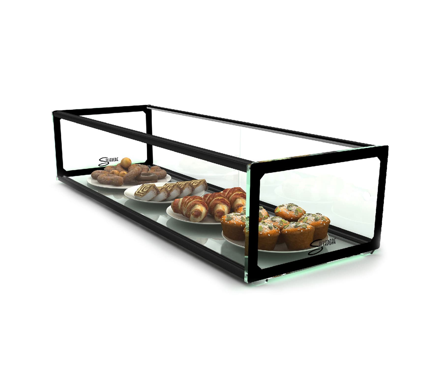 AMBIENT DISPLAY CABINET SALVADORE (SINGLE SHELF) 1200MM X 330MM X 215MM