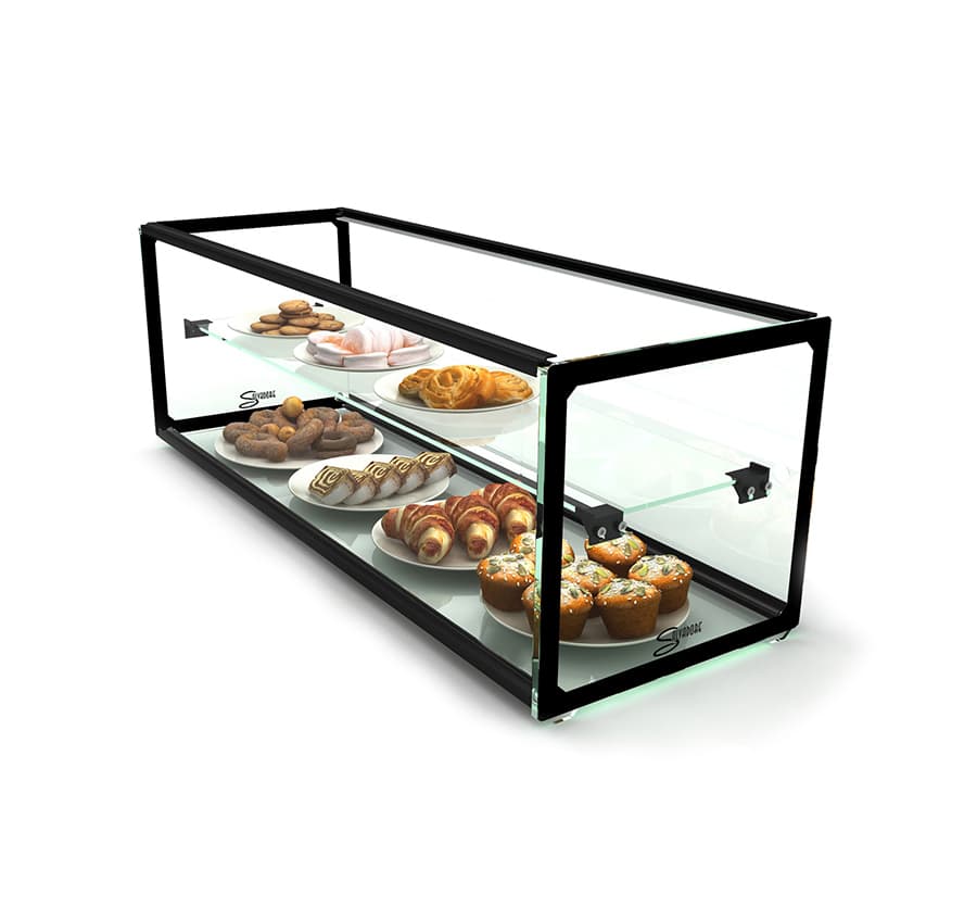 Ambient Display Cabinet Salvadore (Double Shelf) 1200mm x 330mm x 315mm