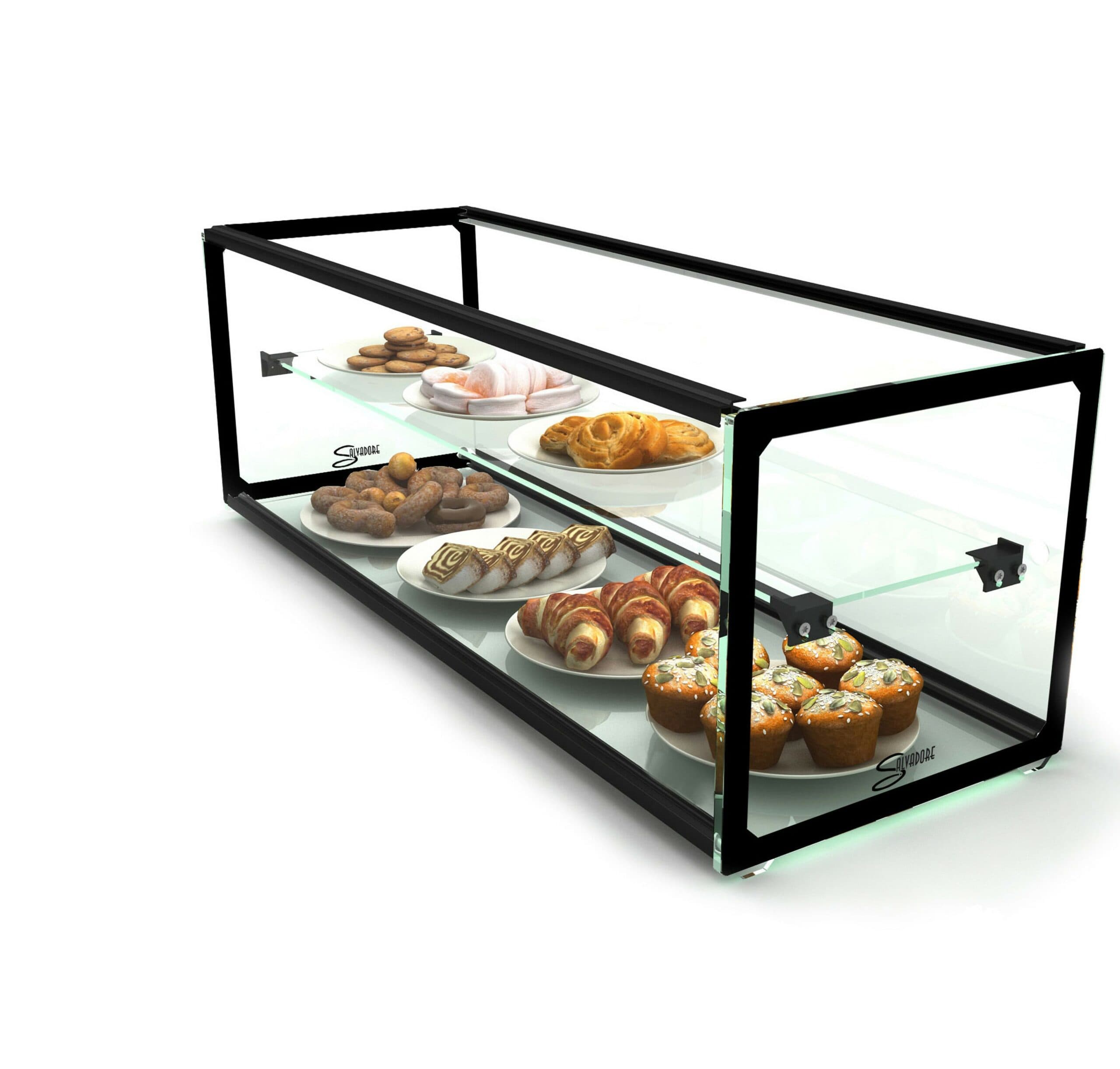 AMBIENT DISPLAY CABINET SALVADORE (DOUBLE SHELF)
