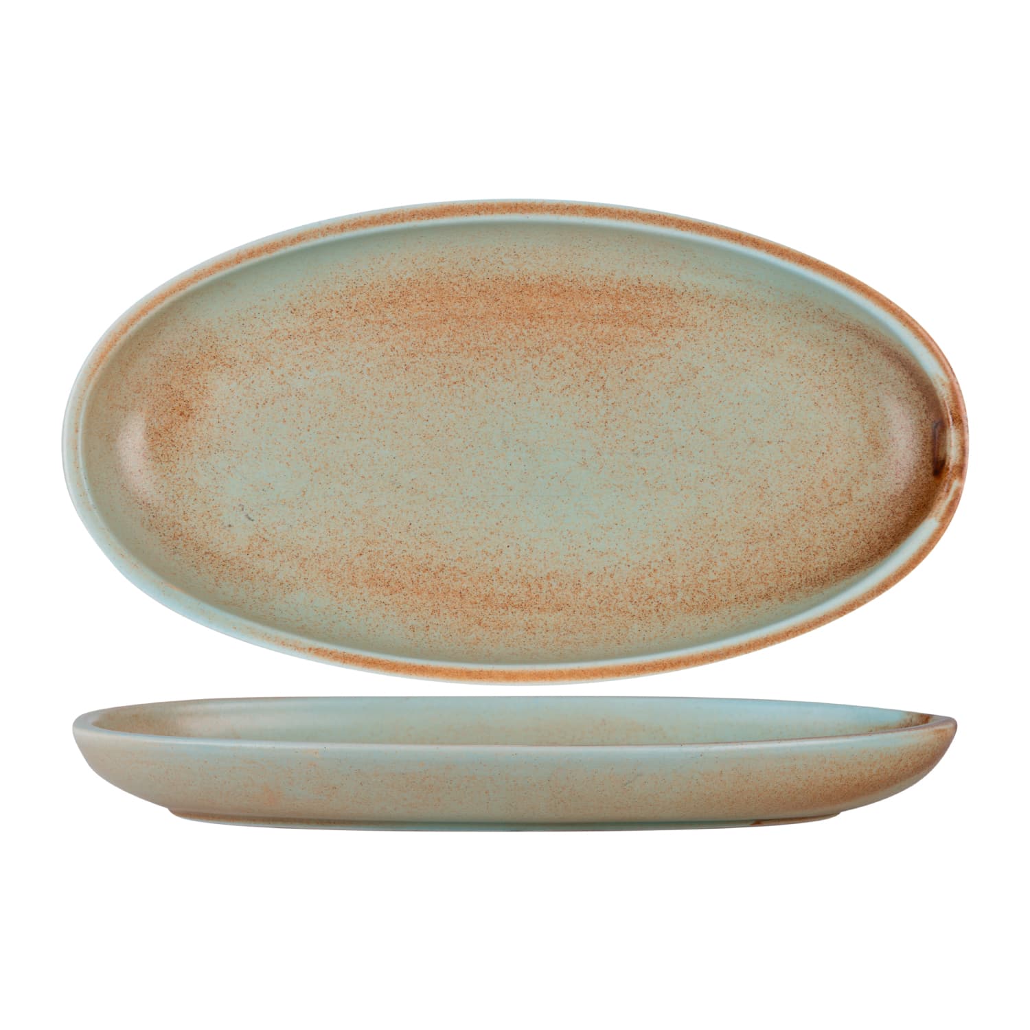 FYNBOS – BRUSHED SAND – OVAL PLATE – 35.5CM X 19CM X 3.5CM (4)