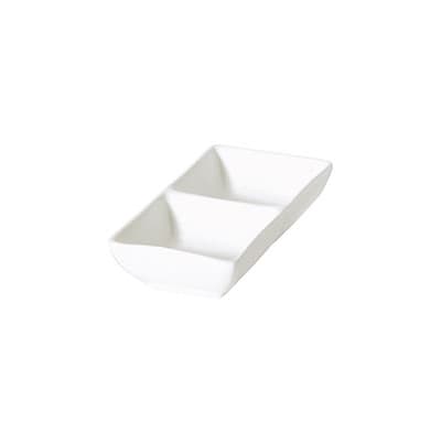 RECT. 2-DIVIDED DISH - 14CM (12)