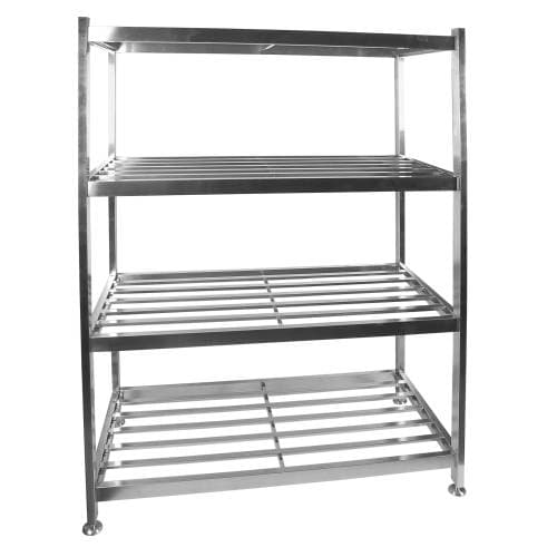 POT RACK S/STEEL - FLOOR STANDING - 1200 X 600 X 1450MM
