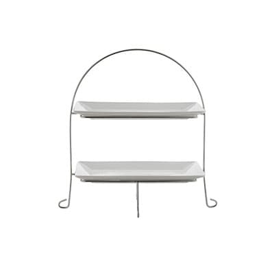 2-TIER LARGE RECT. BOWL STAND 56CM X 38CM (1)