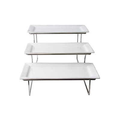 RECTANGULAR 3 STEP LARGE STAND 40 X 35 X 22.5CM (1)