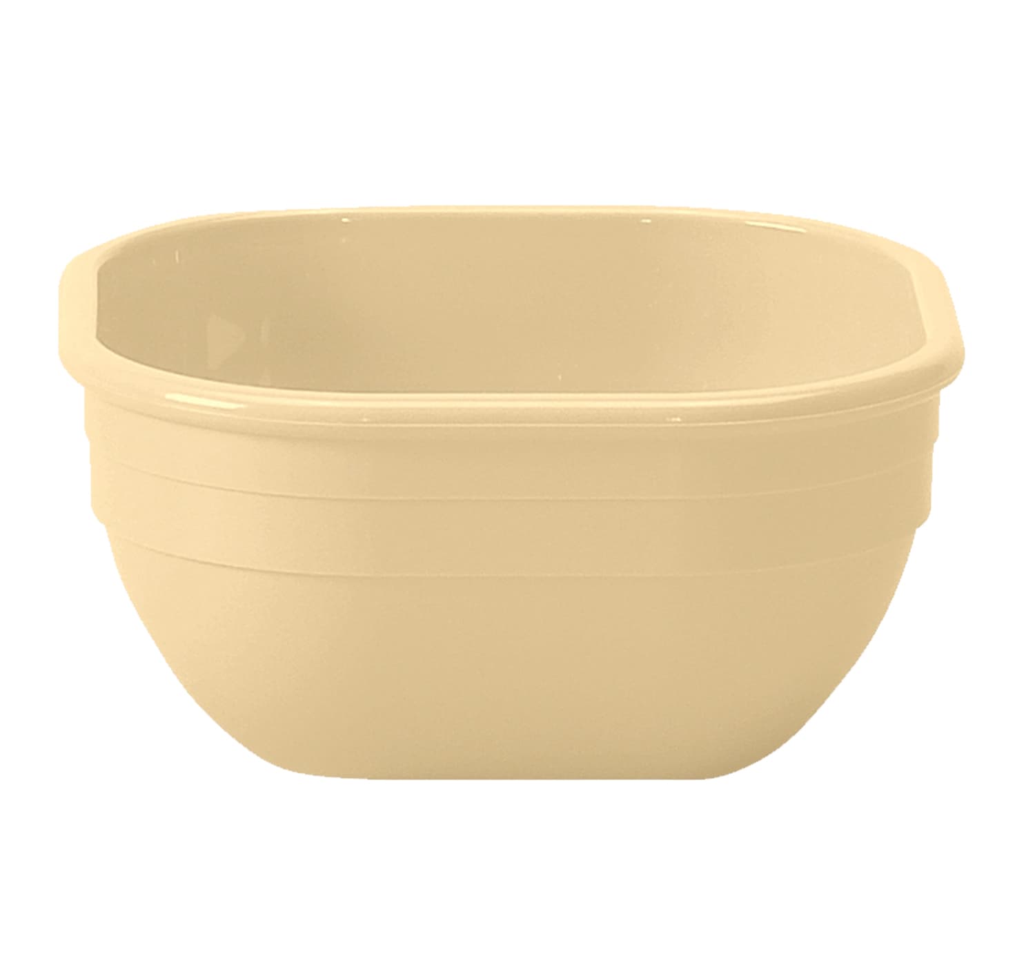 POLYCARBONATE 278ML SQUARE BOWL – BEIGE