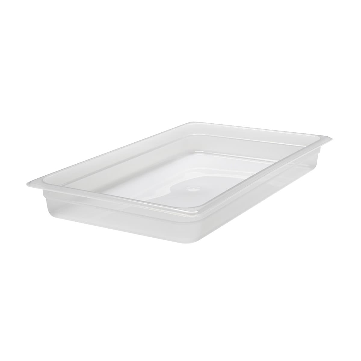 POLYPROPYLENE GN 1/1 FOODPAN TRANSLUSCENT - 100MM - FULL - 13LT