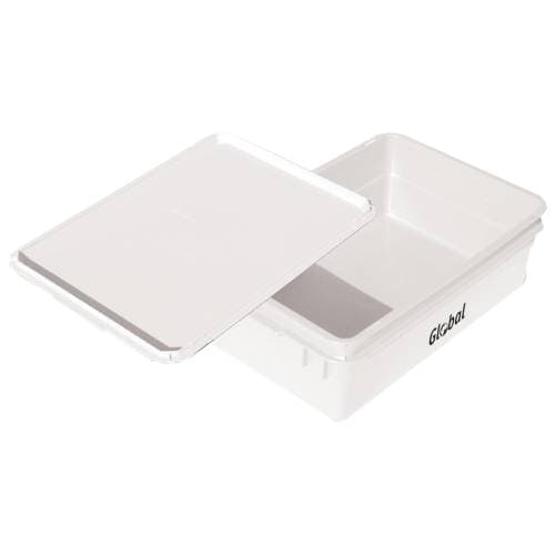 STORAGE CONTAINER LARGE WITH LID - PLASTIC - 600 X 400 X 195MM