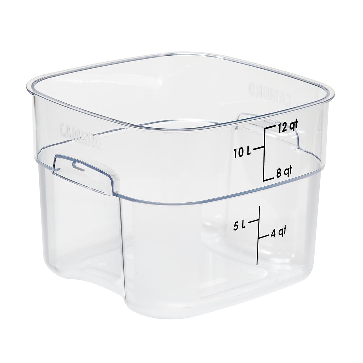 SQUARE POLYCARBONATE STORAGE CONTAINER CLEAR - 12LT