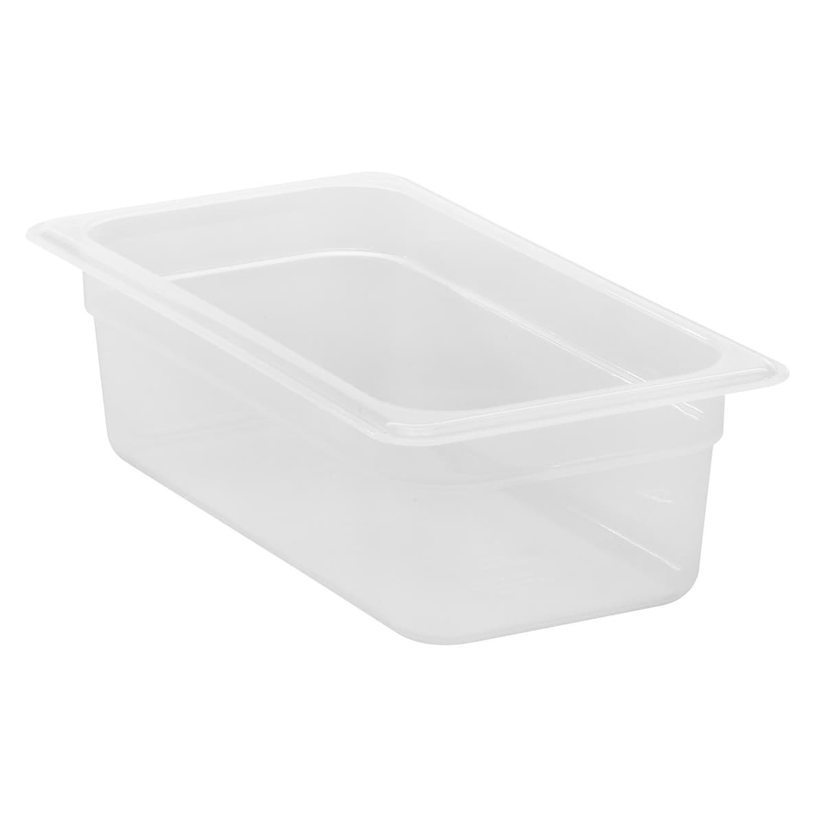 POLYPROPYLENE GN 1/3 FOODPAN TRANSLUSCENT - 100MM - THIRD - 3.6LT