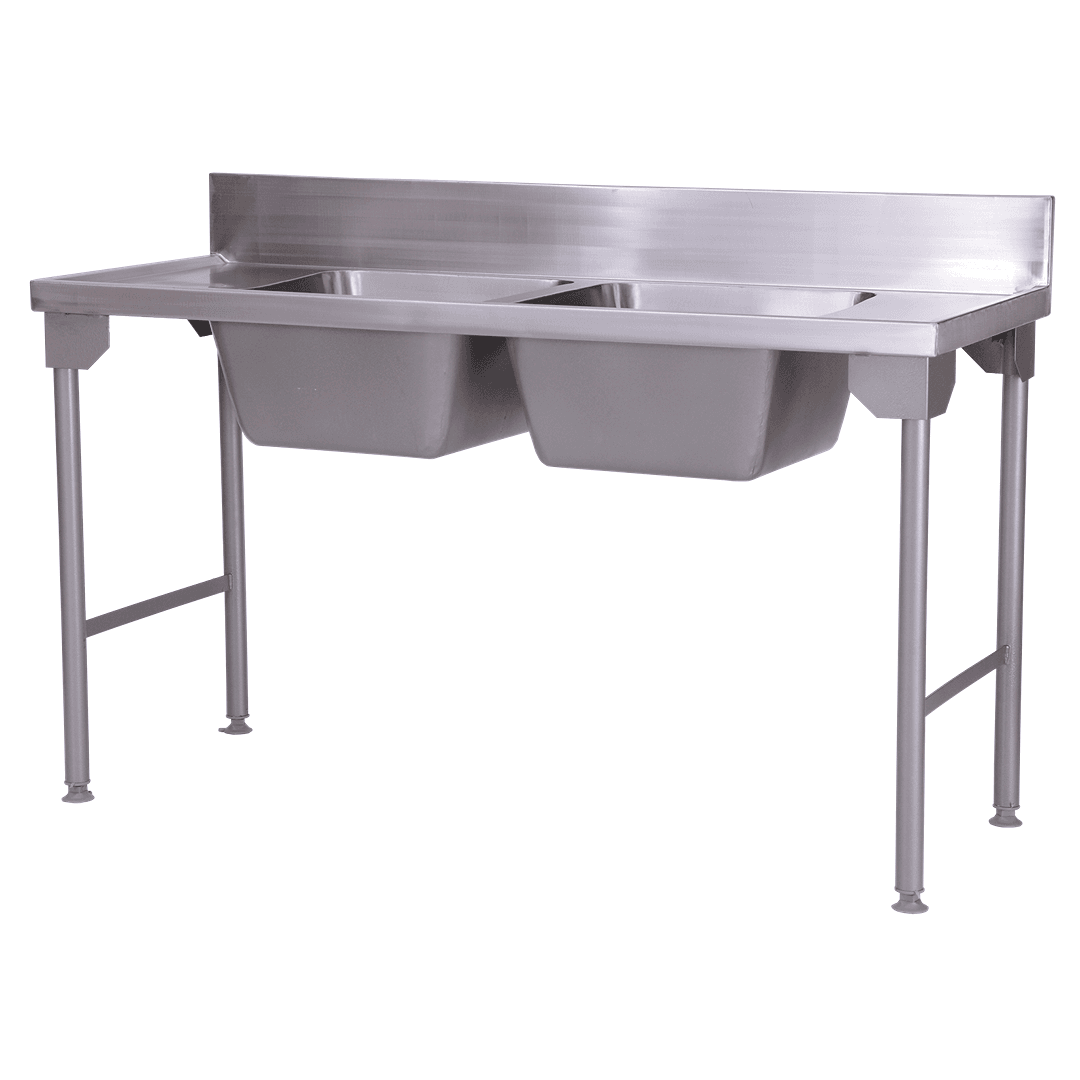 1600 mm Double bowl sink - Centre