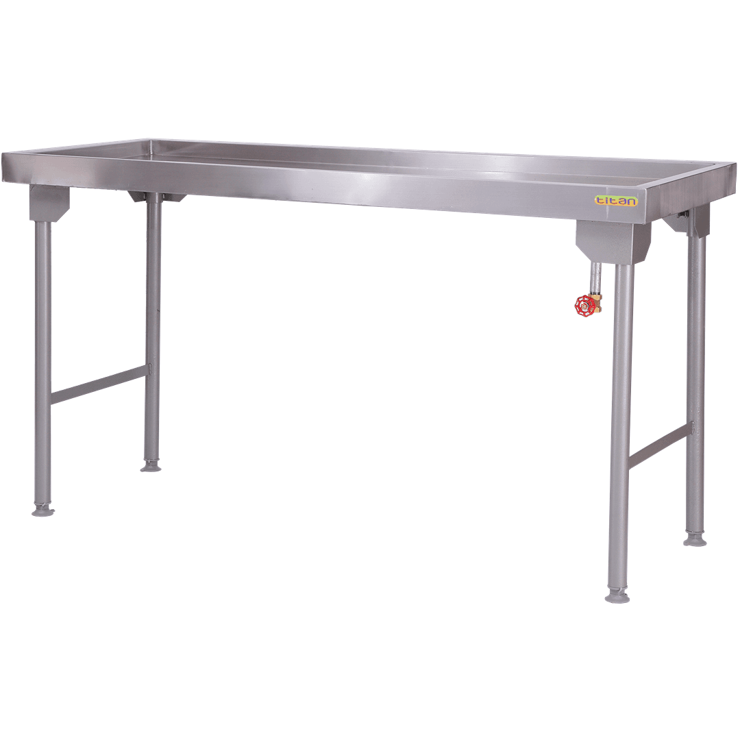 1700 mm Titan SAUSAGE TABLES - STAINLESS STEEL