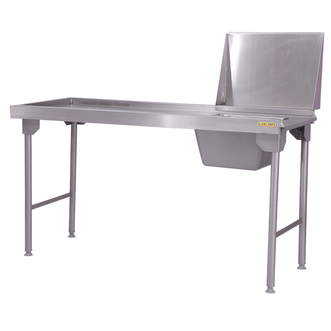1100 mm Titan Inlet table - STAINLESS STEEL