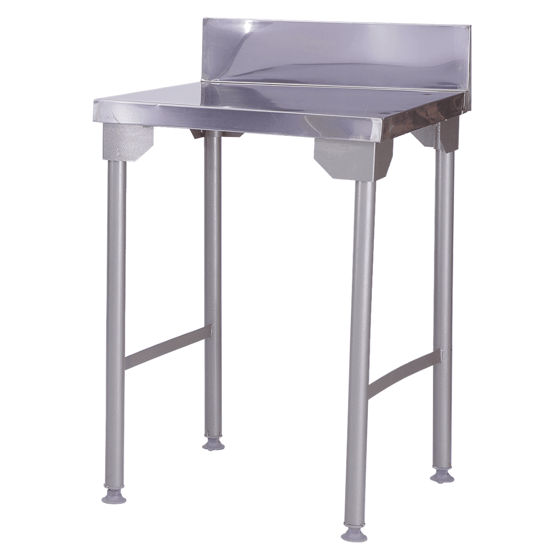 650 mm Splash back table - STAINLESS STEEL