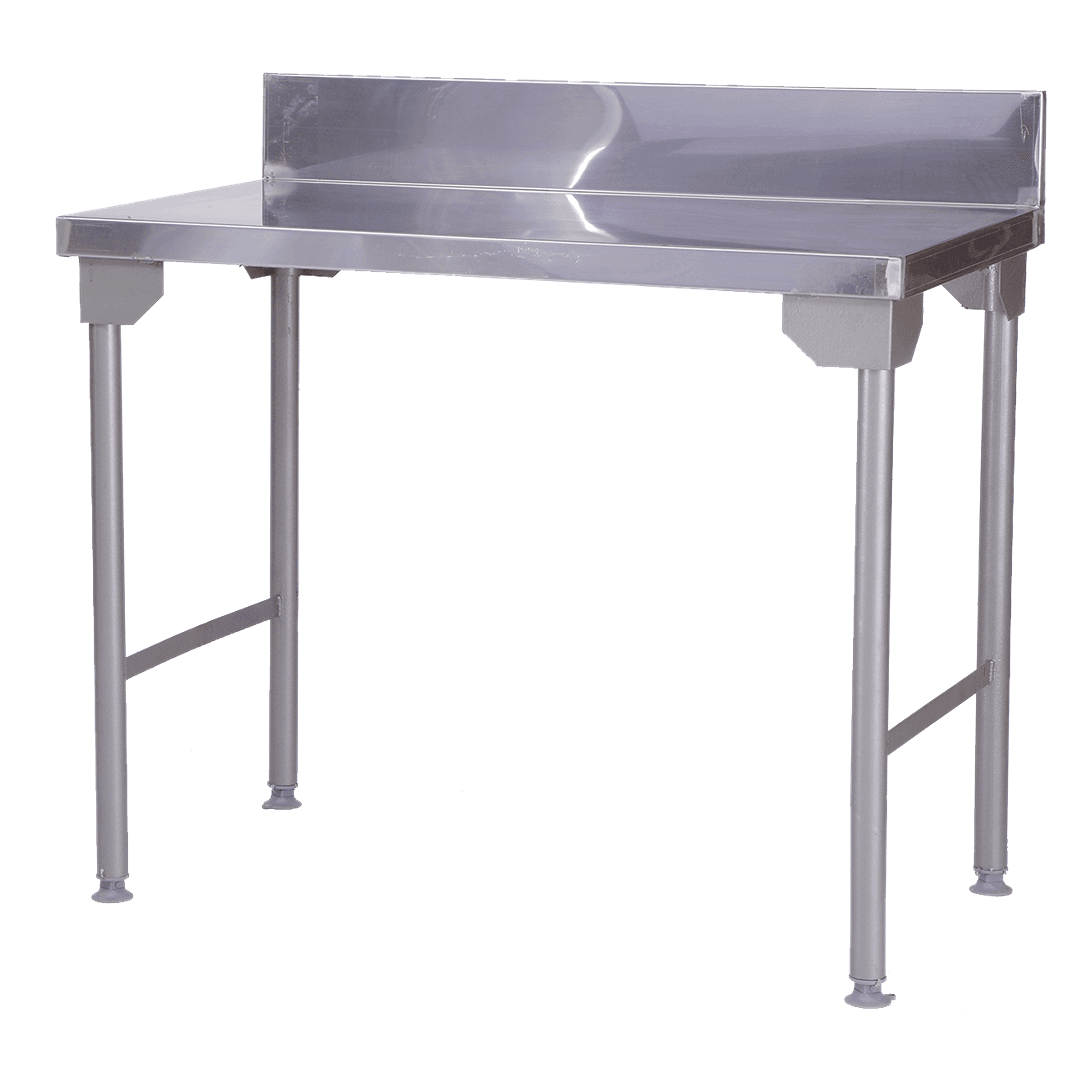 1100 mm Splash back table - STAINLESS STEEL
