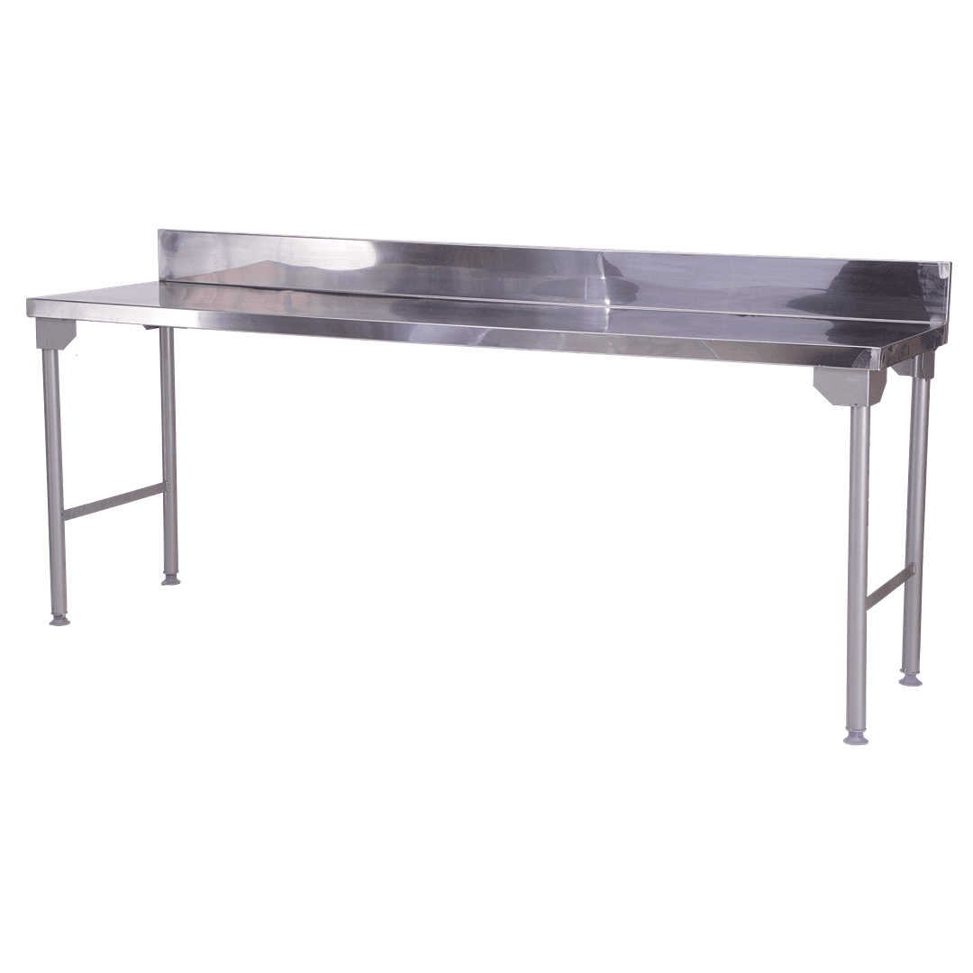 2300 mm Splash back table - STAINLESS STEEL