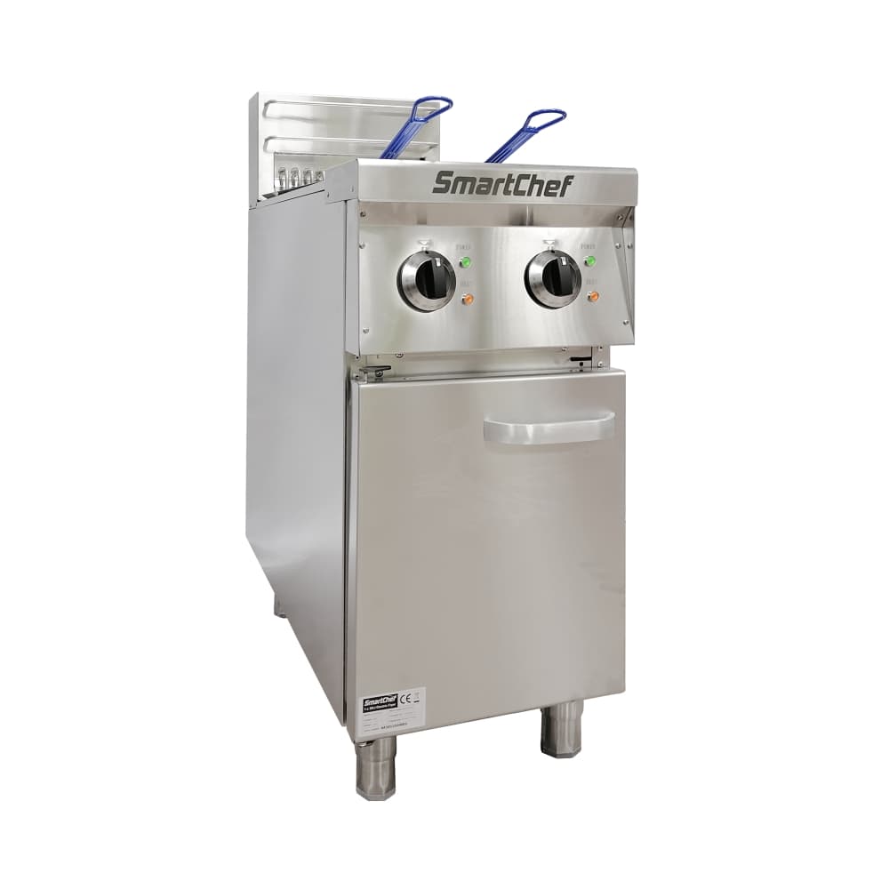 High speed fryer 2 x 15Lt bin