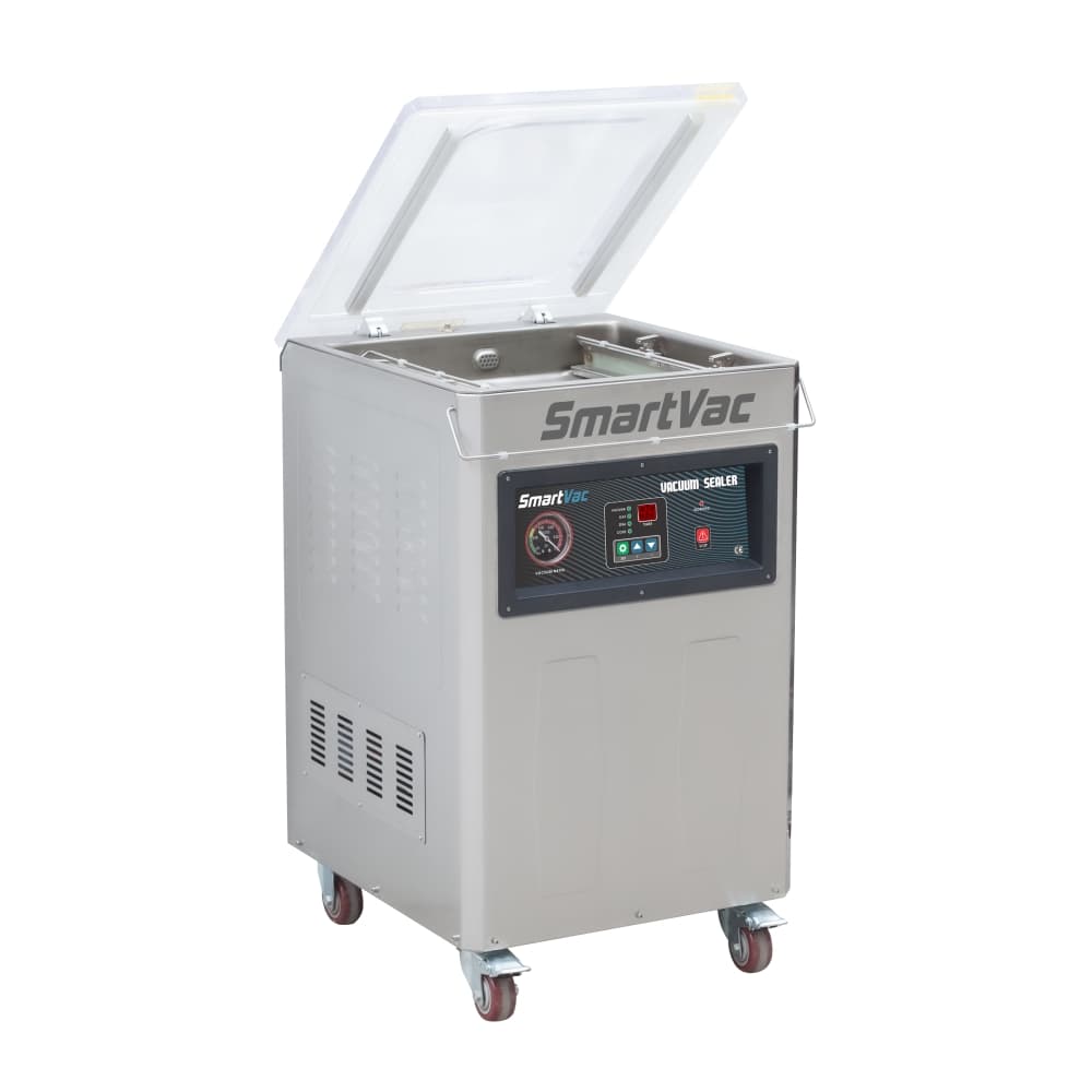 Vacuum pack machine with dual sealing bars – 400mm