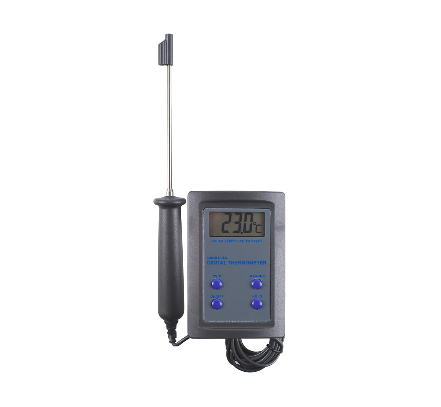 THERMOMETER DIGITAL + TIMER -50°C to 200°C RECALIBRATABLE COOKING THERMOMETER