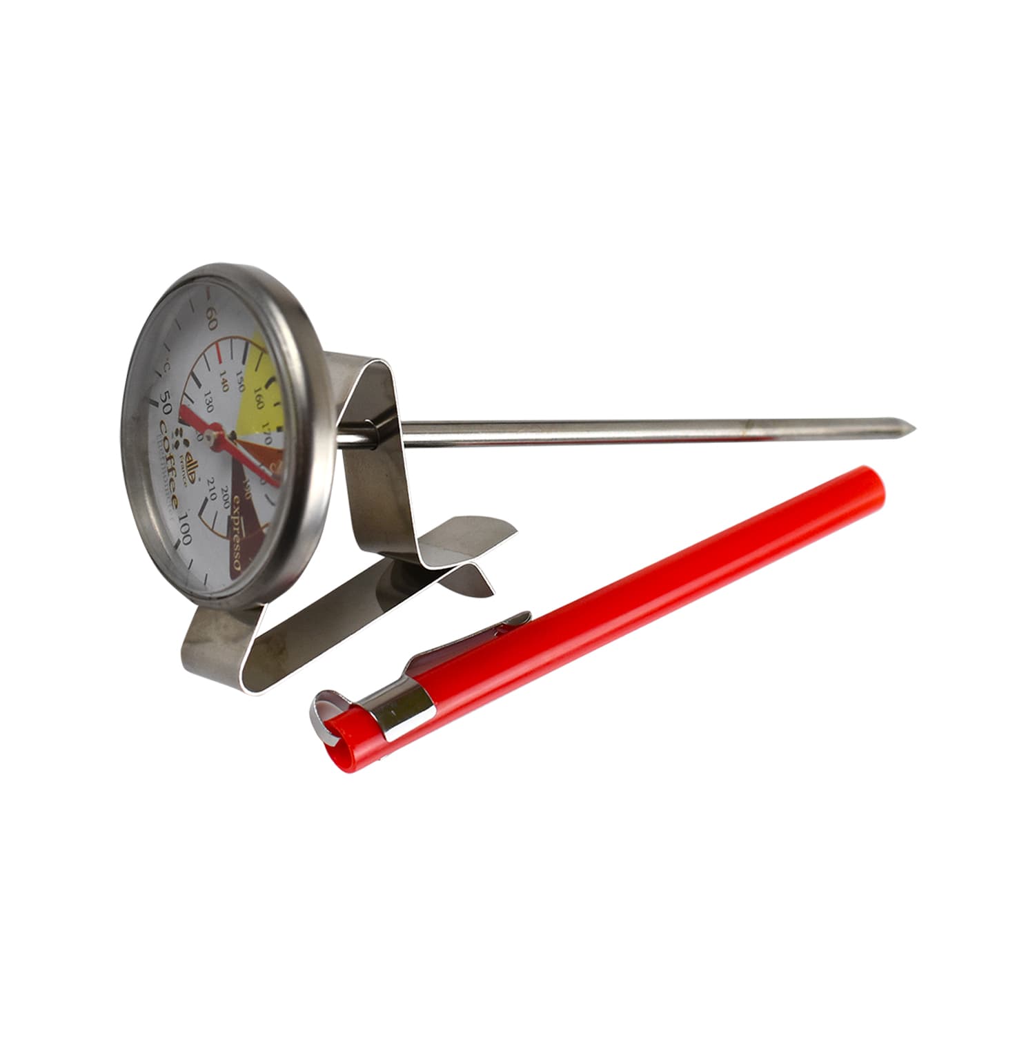 THERMOMETER COFFEE 125mm (50°C to 100°C) COFFEE, CAPPUCCINO, MILK THERMOMETER