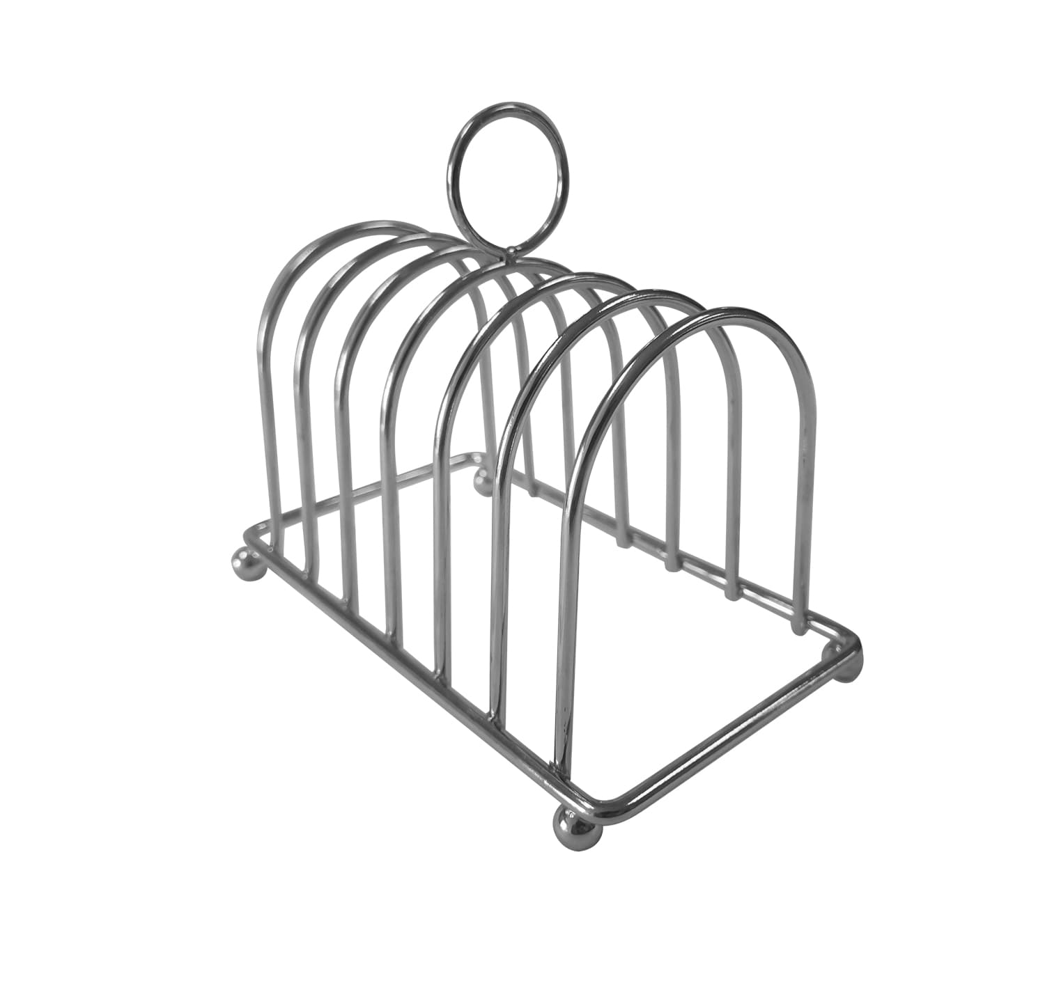 TOAST RACK - 6 SLICE - CHROME PLATED